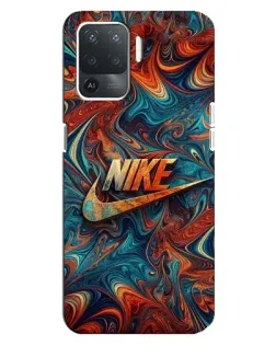 Чехол для OPPO Reno 5 Lite с картинкой «Nike в абстракции»