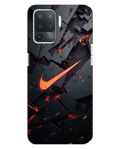 Чехол для OPPO Reno 5 Lite с картинкой «Nike — эффект разломов» Чехол для OPPO Reno 5 Lite с картинкой «Nike — эффект разломов»
