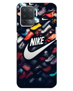 Чехол для OPPO Reno 5 Lite с картинкой «Коллекция кроссовок Nike»