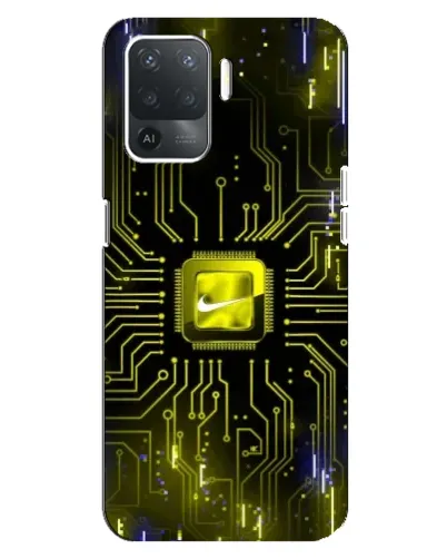 Чехол для OPPO Reno 5 Lite с картинкой «Nike — золотая искра» Чехол для OPPO Reno 5 Lite с картинкой «Nike — золотая искра»