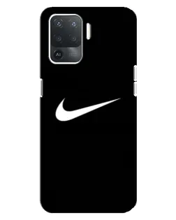 Чехол для OPPO Reno 5 Lite с картинкой «Минималистический Найк»