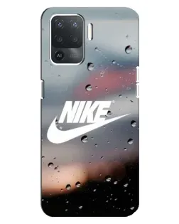 Чехол для OPPO Reno 5 Lite с картинкой «Nike в стиле ретро»