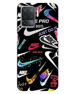 Чехол для OPPO Reno 5 Lite с картинкой «Nike — роскошь»