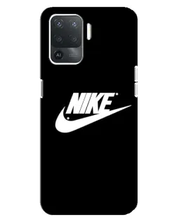 Чехол для OPPO Reno 5 Lite с картинкой «Мазки краски Nike»