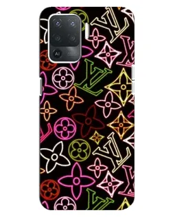 Чехол для OPPO Reno 5 Lite с картинкой «Неоновый микс Nike» Чехол для OPPO Reno 5 Lite с картинкой «Неоновый микс Nike»