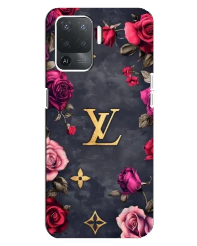 Чохол для OPPO Reno 5 Lite з картинкою «Квітковий Louis Vuitton»