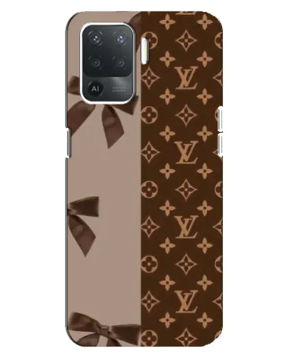 Чохол для OPPO Reno 5 Lite з картинкою «Louis Vuitton — банти»