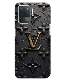 Чохол для OPPO Reno 5 Lite з картинкою «Шкіряна текстура LV»