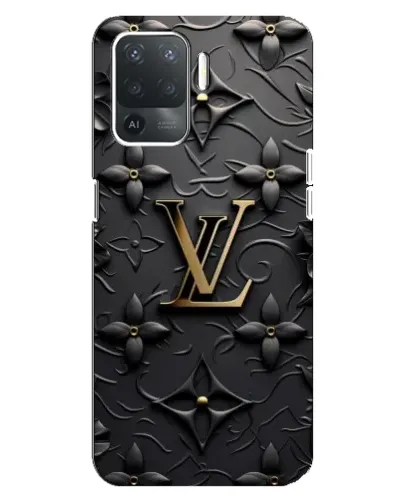 Чохол для OPPO Reno 5 Lite з картинкою «Шкіряна текстура LV»