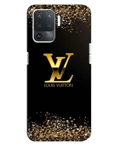 Чохол для OPPO Reno 5 Lite з картинкою «LV — золоті іскри»