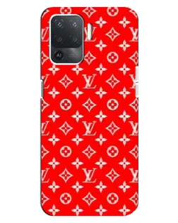 Чохол для OPPO Reno 5 Lite з картинкою «Яскравий паттерн LV»