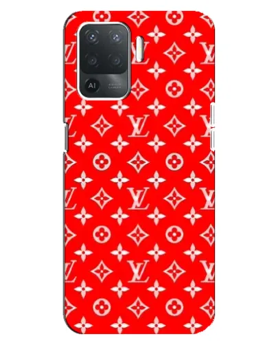 Чохол для OPPO Reno 5 Lite з картинкою «Яскравий паттерн LV»