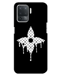 Чохол для OPPO Reno 5 Lite з картинкою «Квіткова монограма»
