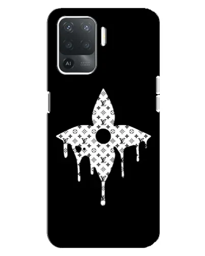 Чохол для OPPO Reno 5 Lite з картинкою «Квіткова монограма»