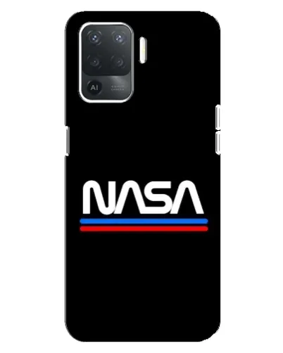 Чехол для OPPO Reno 5 Lite с картинкой «NASA — классика Red Blue»
