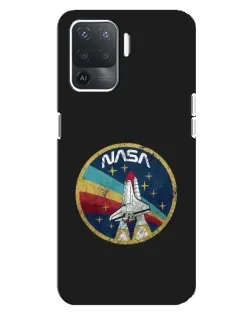 Чехол для OPPO Reno 5 Lite с картинкой «NASA — эмблема миссии»