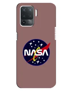 Чехол для OPPO Reno 5 Lite с картинкой «NASA — ретро космос»