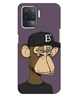 Чохол для OPPO Reno 5 Lite з картинкою «Bored Ape в кепці»