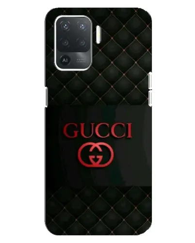 Чехол для OPPO Reno 5 Lite с картинкой «Gucci — стеганый черный»
