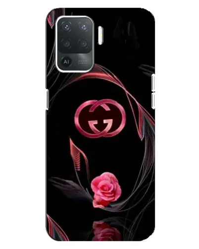 Чехол для OPPO Reno 5 Lite с картинкой «Gucci — неоновая роза»