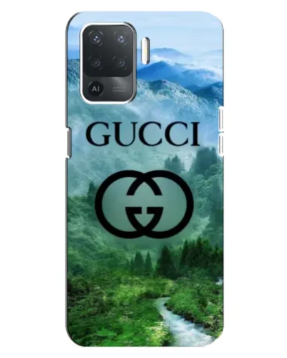 Чехол для OPPO Reno 5 Lite с картинкой «Gucci — горный пейзаж»