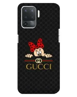 Чохол для OPPO Reno 5 Lite з картинкою «Мінні Маус Gucci — чорний»