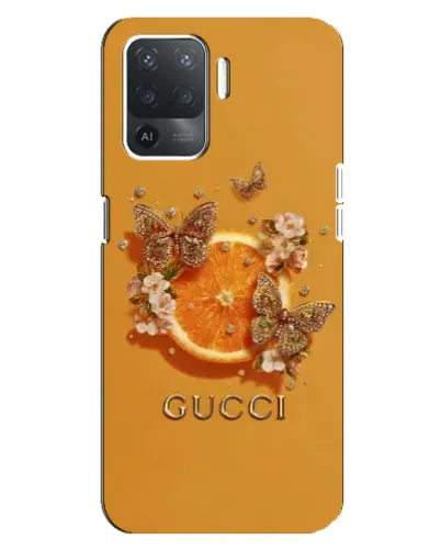 Чохол для OPPO Reno 5 Lite з картинкою «Gucci — золоті метелики» Чохол для OPPO Reno 5 Lite з картинкою «Gucci — золоті метелики»