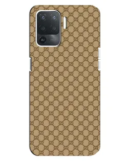 Чохол для OPPO Reno 5 Lite з картинкою «Gucci — класичний беж»