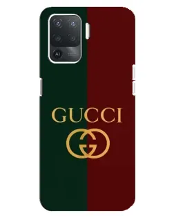 Чохол для OPPO Reno 5 Lite з картинкою «Gucci — темно-зелений градієнт»