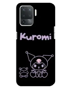 Чехол для OPPO Reno 5 Lite с картинкой «Kuromi — черный минимализм» Чехол для OPPO Reno 5 Lite с картинкой «Kuromi — черный минимализм»