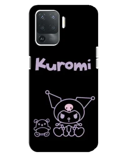 Чехол для OPPO Reno 5 Lite с картинкой «Kuromi — черный минимализм» Чехол для OPPO Reno 5 Lite с картинкой «Kuromi — черный минимализм»