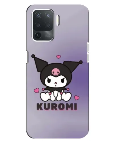 Чехол для OPPO Reno 5 Lite с картинкой «Kuromi — фиолетовый арт» Чехол для OPPO Reno 5 Lite с картинкой «Kuromi — фиолетовый арт»