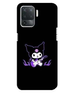 Чехол для OPPO Reno 5 Lite с картинкой «Электрическая Kuromi» Чехол для OPPO Reno 5 Lite с картинкой «Электрическая Kuromi»