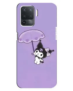 Чехол для OPPO Reno 5 Lite с картинкой «Kuromi с зонтиком» Чехол для OPPO Reno 5 Lite с картинкой «Kuromi с зонтиком»
