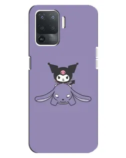 Чехол для OPPO Reno 5 Lite с картинкой «Kuromi на лиловом фоне» Чехол для OPPO Reno 5 Lite с картинкой «Kuromi на лиловом фоне»