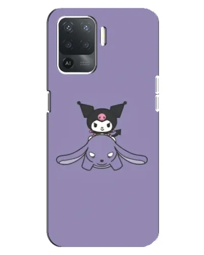Чехол для OPPO Reno 5 Lite с картинкой «Kuromi на лиловом фоне» Чехол для OPPO Reno 5 Lite с картинкой «Kuromi на лиловом фоне»