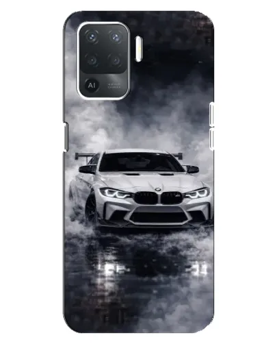 Чехол для OPPO Reno 5 Lite с картинкой «BMW сквозь туман» Чехол для OPPO Reno 5 Lite с картинкой «BMW сквозь туман»
