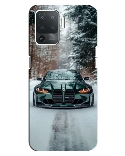 Чехол для OPPO Reno 5 Lite с картинкой «BMW в зимнем лесу» Чехол для OPPO Reno 5 Lite с картинкой «BMW в зимнем лесу»