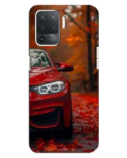 Чехол для OPPO Reno 5 Lite с картинкой «Осенняя BMW M4»