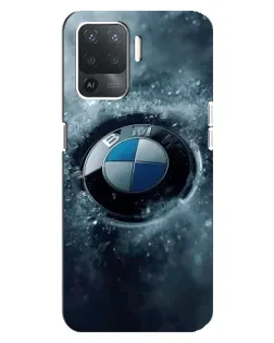 Чехол для OPPO Reno 5 Lite с картинкой «Логотип BMW — лед» Чехол для OPPO Reno 5 Lite с картинкой «Логотип BMW — лед»
