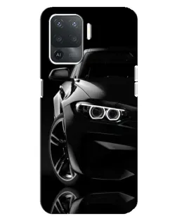 Чехол для OPPO Reno 5 Lite с картинкой «Черная BMW — профиль» Чехол для OPPO Reno 5 Lite с картинкой «Черная BMW — профиль»