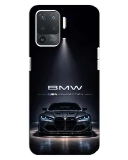 Чехол для OPPO Reno 5 Lite с картинкой «BMW сквозь ночной город» Чехол для OPPO Reno 5 Lite с картинкой «BMW сквозь ночной город»