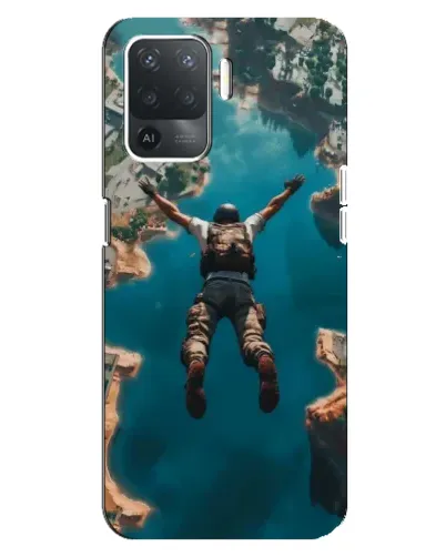 Чехол для OPPO Reno 5 Lite с картинкой «PUBG — свободное падение»
