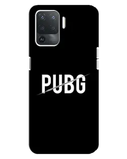 Чехол для OPPO Reno 5 Lite с картинкой «PUBG — белый логотип»