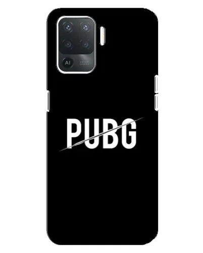 Чехол для OPPO Reno 5 Lite с картинкой «PUBG — белый логотип»
