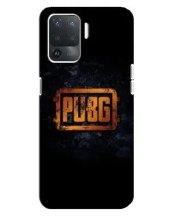 Чехол для OPPO Reno 5 Lite с картинкой «PUBG — золотой логотип»