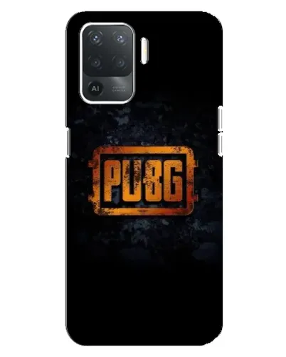 Чехол для OPPO Reno 5 Lite с картинкой «PUBG — золотой логотип»
