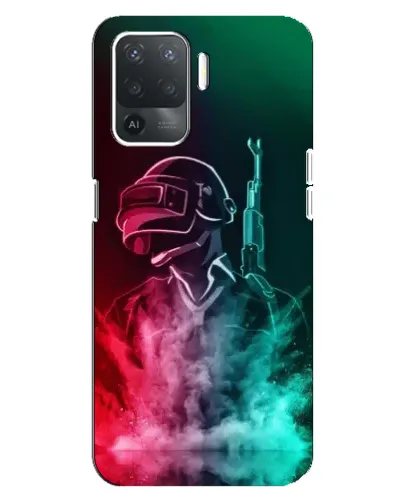Чехол для OPPO Reno 5 Lite с картинкой «PUBG — огненный воин»