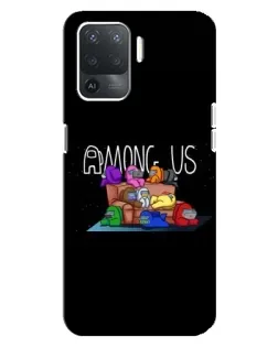 Чехол для OPPO Reno 5 Lite с картинкой «Логотип Among Us» Чехол для OPPO Reno 5 Lite с картинкой «Логотип Among Us»