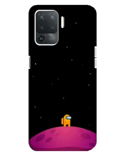Чехол для OPPO Reno 5 Lite с картинкой «Одинокий герой на планете»